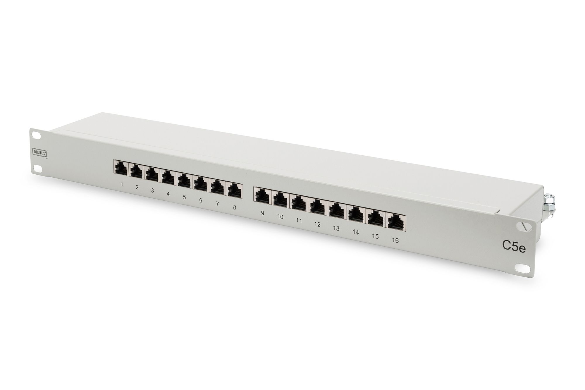Digitus 19" CAT 5e patch panel - grijs