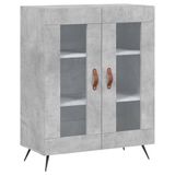 vidaXL Dressoir, 69,5x34x90 cm, Bewerkt Hout, Betongrijs