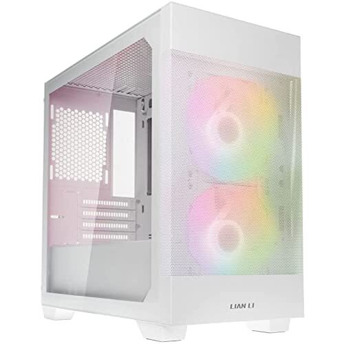 Lian Li LANCOOL 205M Mesh Micro-ATX-Gehäuse, Tempered Glass - weiß