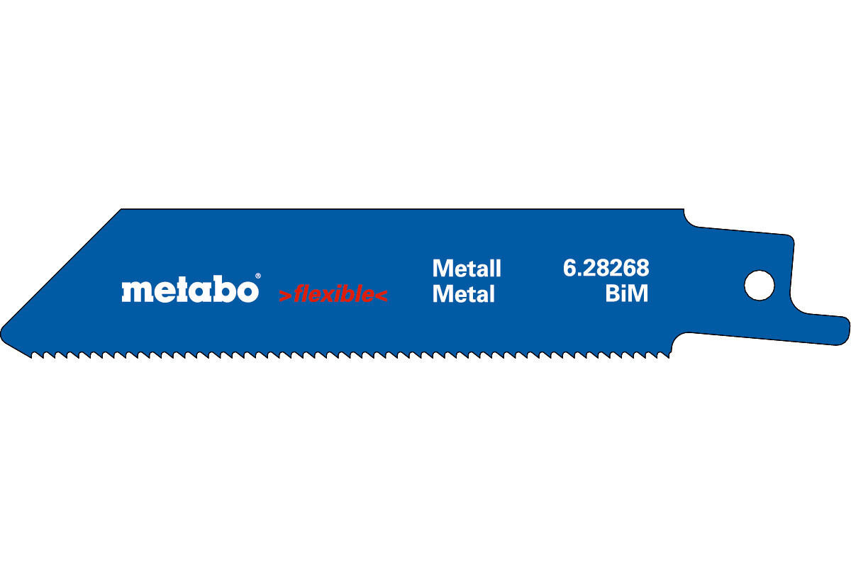 Metabo Metabo 628267000 Reciprozaagblad - 100 X 14TPI - Metaal (5st)