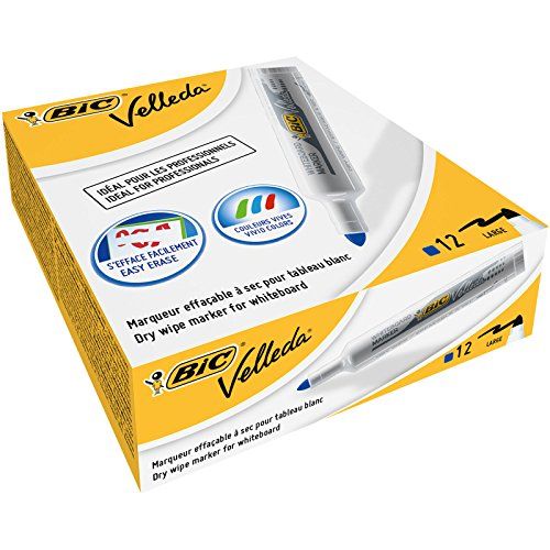 BIC Velleda 1711 Whiteboard Marker - 1.9mm - Blauw (Box 12)