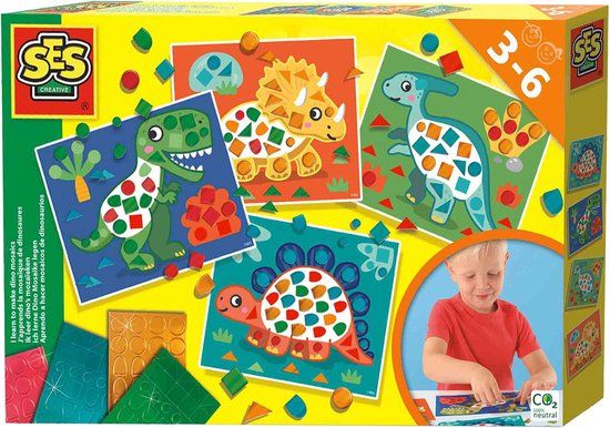 SES Creative Ik Leer Dino’s Mozaïeken