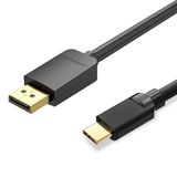 Converter Icecat Converter – 2 m USB-C naar DisplayPort converter ondersteunt hoge resolutie, met robuuste materialen en een compact ontwerp