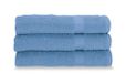 Vork Gabel Vork handdoeken, badstof van puur katoen, hydrofiel, 60 x 100 cm, blauw, 3 stuks