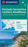 KOMPASS Wanderkarte 682 Penisola Sorrentina, Costiera Amalfitana, Vesuvio, Pompei, Salerno, Sorrento 1:50.000