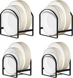 Ibenzoa® Multifunctionele Schrank Tellerstandaards Set van 4