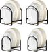 Ibenzoa® Multifunctionele Schrank Tellerstandaards Set van 4