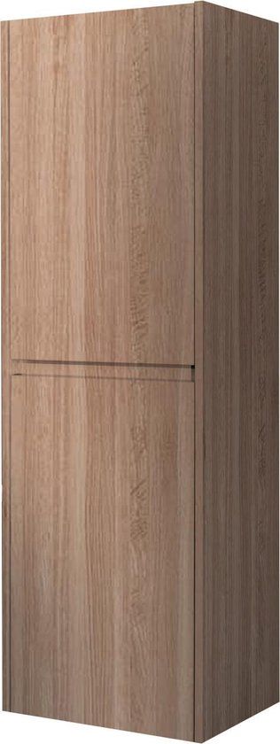 Boss & Wessing Hayat Badmeubelkast - 130x35x40cm - Eiken