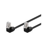Goobay FTP CAT5e Gigabit Netwerkkabel - haaks - CCA - 0,5 meter - Zwart