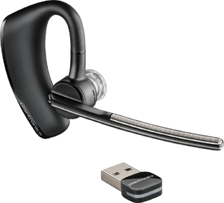 POLY Voyager Legend Headset + USB-A naar micro-USB-kabel + oplaadstatief zonder stekker