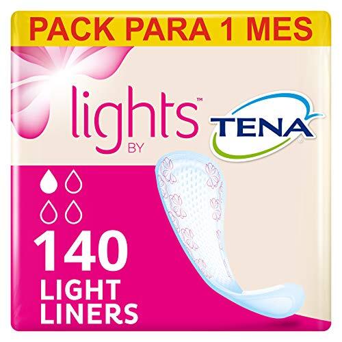 Tena Verlichting van Light Liner, voor lichte Blaas zwakte, Maandelijkse Pack van 140 incontinentie liners voor vrouwen