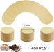 400 pièces de filtres à café ronds, 58 mm, non blanchis, filtres à expresso jetables pour machines à café, convient pour un usage domestique et les cafés, marron