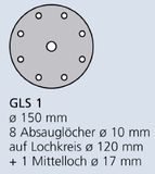 KLINGSPOR PS 33, Velour-Backed Slijpschijf 150 MM Zwart Pack van 100 – Grit 400 147097
