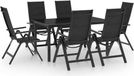 Maison Exclusive - Salon de jardin 7 pièces en aluminium anthracite