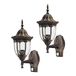 Rabalux Lampe d'extérieur murale avec détecteur de mouvement, IP43, E27, max. 60W, or antique, Milano