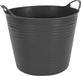 Excellent Houseware Panier à linge flexible - Noir - 27 Litres - Plastique