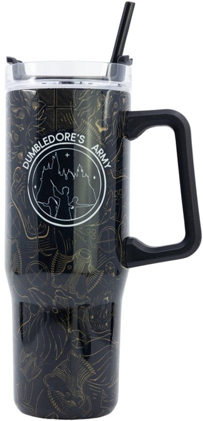 Stor Harry Potter Gouden Magische Thermosfles 940ml Zwart
