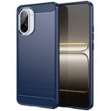 OnePlus Coque pour OnePlus Nord CE5 5G - housse etui silicone gel carbone + film ecran - BLEU FONCE