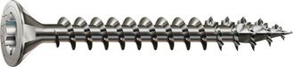 Spax Roestvaststalen schroef, 3,5 x 20 mm, 180 stuks, voldraad, verzonken kop, T-STAR plus T15, 4CUT, Roestvast staal A2