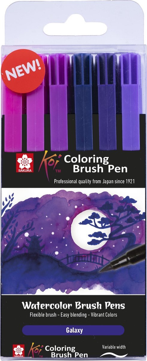 Sakura Koi Coloring Brush Pen set 6