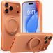 Torras Hoesje geschikt voor Apple iPhone 17 Pro Max - Ostand R Fitness Back Cover - Geschikt voor MagSafe - Oranje