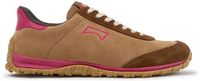 Camper Drift Walk Lage Sneakers Dames Leer Donkerbruin Roze EU 36