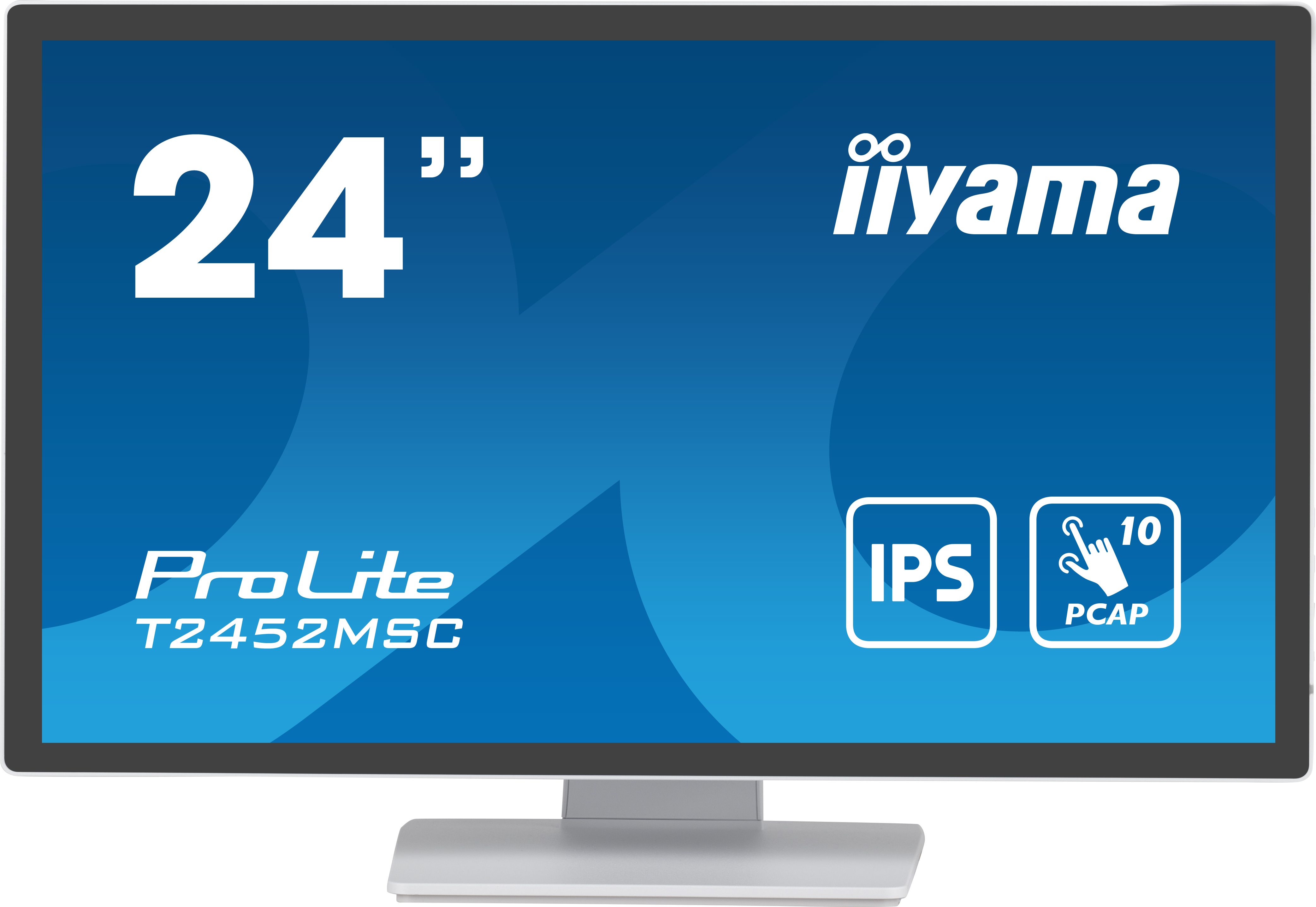 iiyama ProLite T2452MSC-W1 - 23.8" Full HD Touchscreen Monitor - White