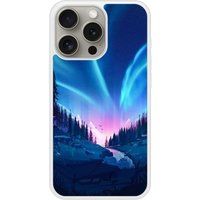 Tombee de nuit Verstevigd hoesje met sublimatie bedrukking, compatibel met Apple iPhone 15