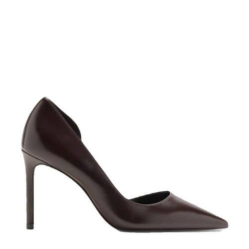 Mango pumps donkerbruin