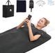 VEVOR couverture de sauna infrarouge avec trous pour les bras, 180x90cm, noir