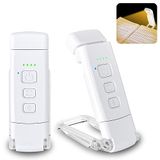 Alyvisun Leeslamp, 3 Kleurstanden & 5 Dimbare Helderheid, Timerfunctie & USB-Oplaadbaar, Klem lamp voor Lezen in Bed, 80-uurs Batterijduur (wit)