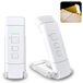 Alyvisun Leeslamp, 3 Kleurstanden & 5 Dimbare Helderheid, Timerfunctie & USB-Oplaadbaar, Klem lamp voor Lezen in Bed, 80-uurs Batterijduur (wit)