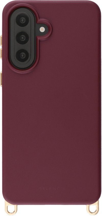 Selencia Rivièra MagSafe Backcover met afneembare haakjes voor de Samsung Galaxy A57 (5G) - Bold Burgundy