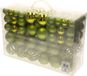 Bellatio decorations Kerstballen - 100 stuks - lime groen - kunststof