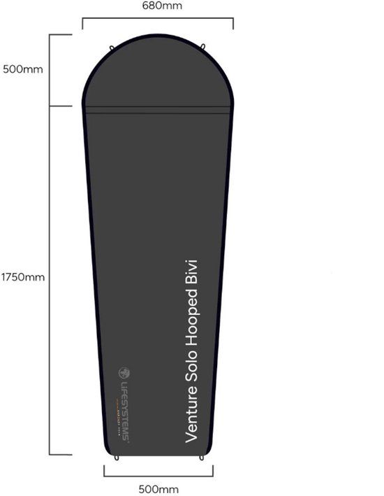 LifeSystems Venture Solo Hooped Bivi tent - compacte shelter - Grijs