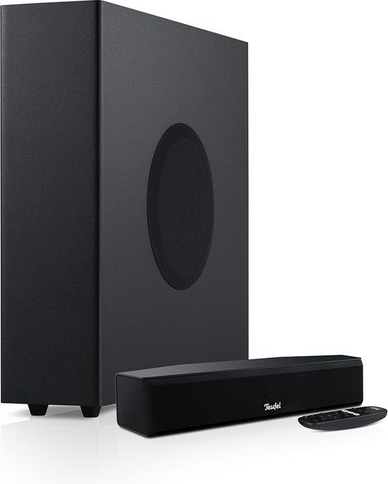 Teufel CINEBAR ONE+ - Ultracompacte soundbar met bluetooth & Dynamore Ultra technologie - Subwoofer - Black