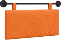 vidaXL Hangend Hoofdbord Corduroy Stof Oranje
