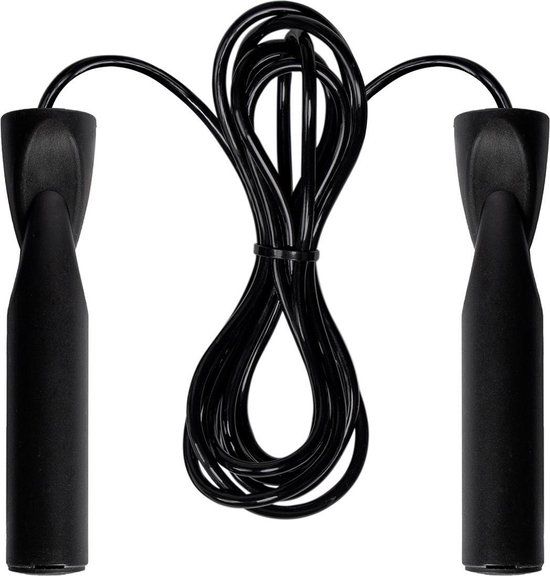 Virtufit PVC Springtouw - Zwart - Verstelbaar - 275 cm