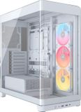Corsair iCUE 4500X RGB Mid-Tower PC Case, Tempered Glass, Dual 360mm Radiator Support, White