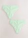 Next Dames Set van 2 Kanten Slips Groen