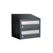 Allux Hive Set 1-Breed, 2-Hoog Met Dak Zwart