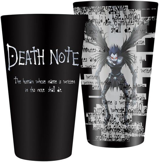 Death Note Ryuk Unisex Drinkglas - zwart/wit - Glas