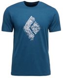 Black Diamond Engineered Diamond T-shirt Met Korte Mouwen Blauw M Man