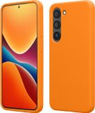 kwmobile telefoonhoesje geschikt voor Samsung Galaxy S23 - Hoesje met siliconen coating - Smartphone case in fruitig oranje