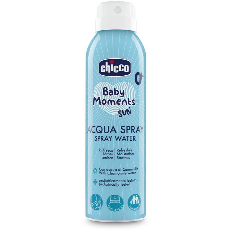Chicco Baby Moments Verfrissende, rustgevende en hydraterende waterspray met kamillewater, 150 ml