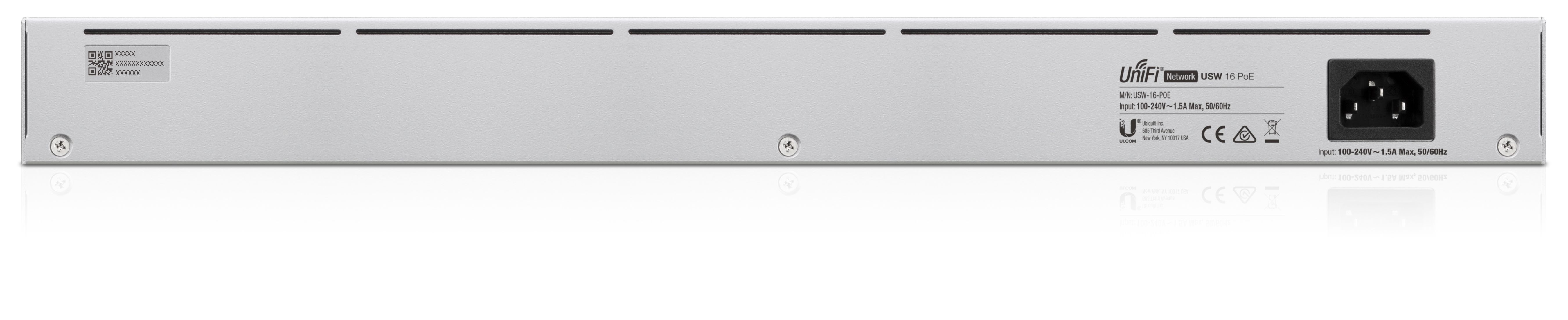 Ubiquiti UniFi USW-16-POE - 16-Port Gigabit PoE+ Managed Switch