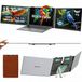 Blackview DCM8 Portable Monitor - 15.3 Inch Dubbel Scherm - 100% sRGB Draagbare Monitor voor Laptop 13\"-17,3\" - Laptop Scherm Uitbreider - Extra scherm laptop - Plug & Play - Geschikt voor pc, laptop, Xbox, PS3/4/5, schakelaar - Grijs