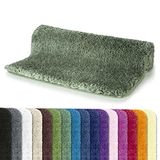 Spirella Badmat – Antislip Badkamermat van Microvezel – Zachte Badmatten met Lange Pool van 40 mm voor Douche en Bad – Groen