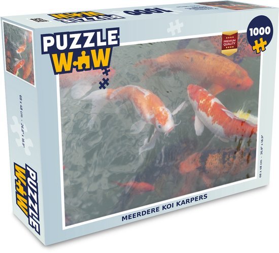 MuchoWow Puzzel Meerdere koi karpers - Legpuzzel - Puzzel 1000 stukjes volwassenen - Sinterklaas cadeautjes - Sinterklaas voor grote kinderen