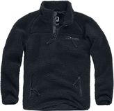 Brandit Teddy Fleece Troyer Sweatshirts zwart M